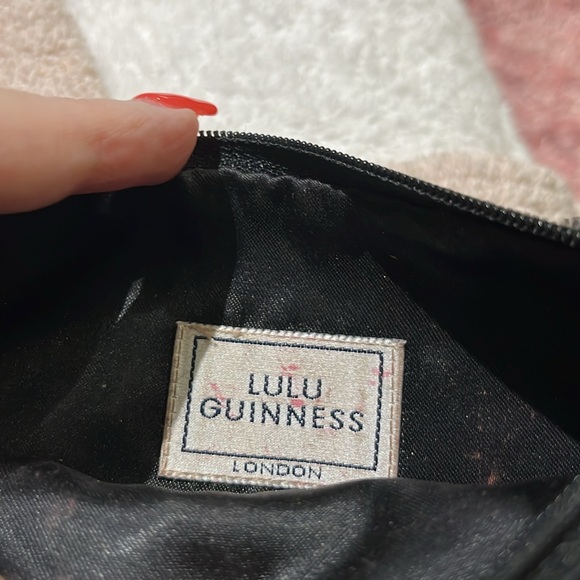 Lulu Guinness Be A Glamour Girl Satin Embroidered Make Up bag - Picture 5 of 5